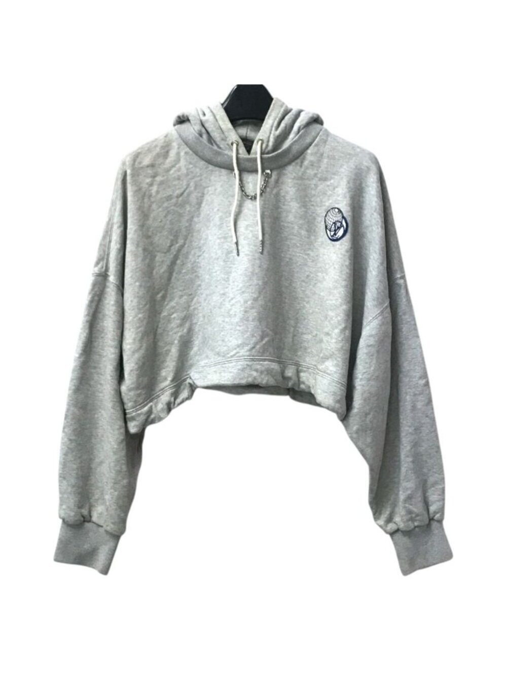 Louis Vuitton Sweatshirt Logo Short Length Monogram Cotton Gray